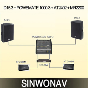 D15.3 + POWEMATE 1000-3 + AT2402M + MR2200